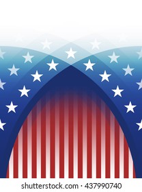 vector american independence day with empty area for text