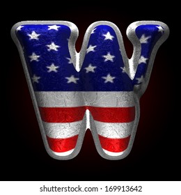 Vector American metal figure