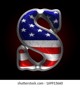 Vector American metal figure