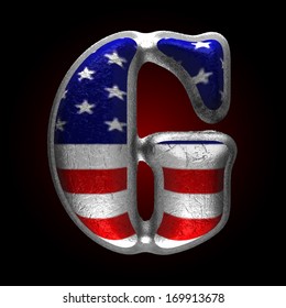Vector American metal figure
