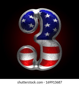 Vector American metal figure
