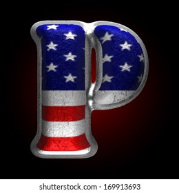 Vector American metal figure