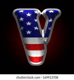 Vector American metal figure