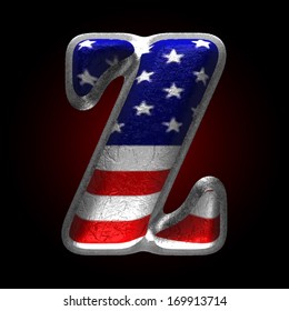 Vector American metal figure