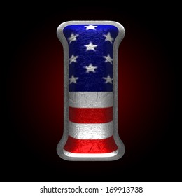 Vector American metal figure