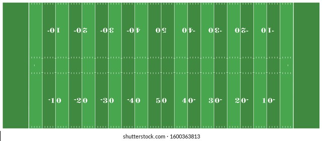 Vector American Professional Football Field