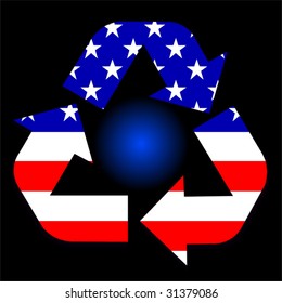 Vector American Recycle Symbol