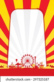 Vector of amusement park background