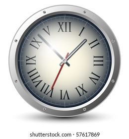 Vector analog clock