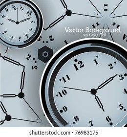 Vector Analog Clock Background