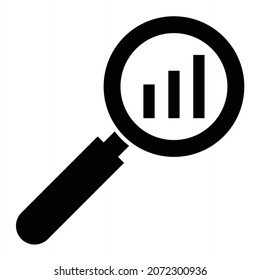Vector Analysis Glyph Icon Design
