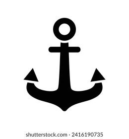 Vektoranker-Symbol einzeln auf weißem Hintergrund.