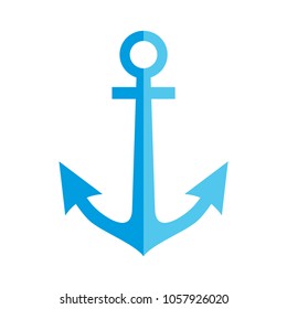 Vector anchor. Anchor icon. Simple logotype template. Marine symbol. Illustration of anchor.
