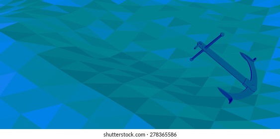Vector anchor illustration. Can easily editable.