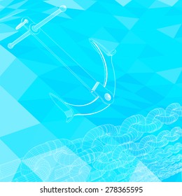 Vector anchor illustration. Can easily editable.