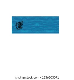 vector anchor on blue background coupon