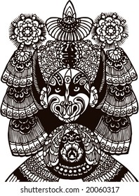 Vector of Ancient Character from Peking Opera