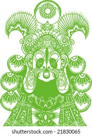 Vector of Ancient Character from Peking Opera