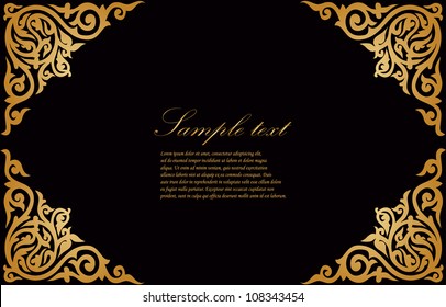 vector ancient greeting card