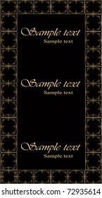 vector ancient luxury golden frame