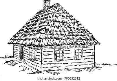 Hut Drawing Images Stock Photos Vectors Shutterstock