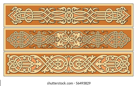 Vector ancient russian ornate element