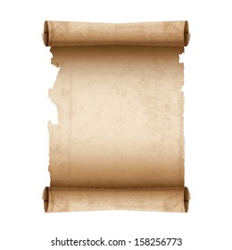  Vector ancient scroll paper