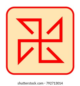 Vector ancient slavic symbol Solon