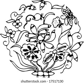 Vector of Ancient Traditional Chinese Artistic pattern