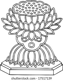Vector of Ancient Traditional Chinese Artistic pattern