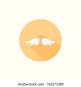 vector angel icon in flat style