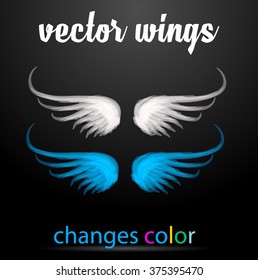 Vector angel wings