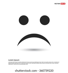 Vector anger smiley icon