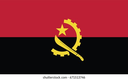 Vector Angola  flag