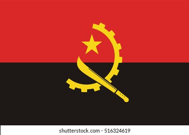 Vector Angola flag, Angola flag illustration, Angola flag picture, Angola flag image