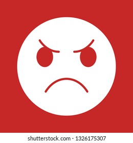 Vector Angry Emoji Icon