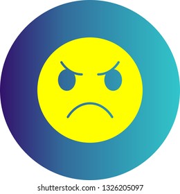 Vector Angry Emoji Icon