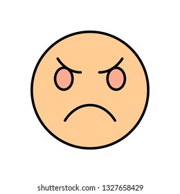 Vector Angry Emoji Icon