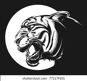 Vector Angry Tiger