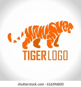 vector angry tiger mascot logo illustration