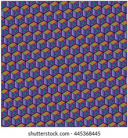 Vector angular colorful blocks pattern background