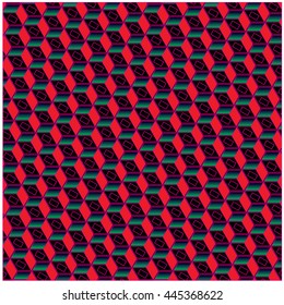 Vector angular colorful blocks pattern background