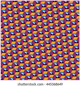 Vector angular colorful blocks pattern background