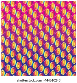 Vector Angular colorful leaves background pattern design & illustration