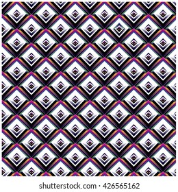 Vector angular colorful pattern