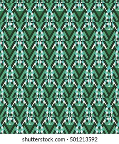 Vector angular colorful pattern. Abstract Triangle pattern. Ethnic collection, aztec stile, tribal art, can be used for wallpaper, cover fills, web page background, surface textures.