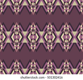 Vector angular colorful pattern. Abstract Triangle pattern. Ethnic collection, aztec stile, tribal art, can be used for wallpaper, cover fills, web page background, surface textures.
