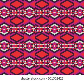 Vector angular colorful pattern. Abstract Triangle pattern. Ethnic collection, aztec stile, tribal art, can be used for wallpaper, cover fills, web page background, surface textures.

