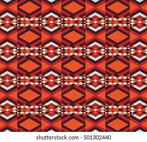 Vector angular colorful pattern. Abstract Triangle pattern. Ethnic collection, aztec stile, tribal art, can be used for wallpaper, cover fills, web page background, surface textures.
