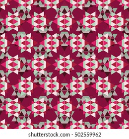 Vector angular colorful pattern. Abstract Triangle pattern. Ethnic collection, aztec stile, tribal art, can be used for wallpaper, cover fills, web page background, surface textures.